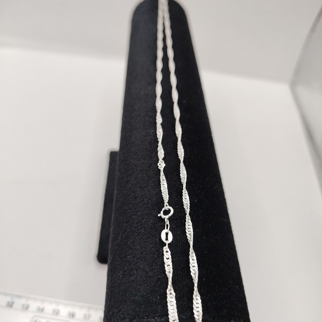 CADENA MEDIO TZL PLATA .925 55 CM 4.22 GR (NUEVO)