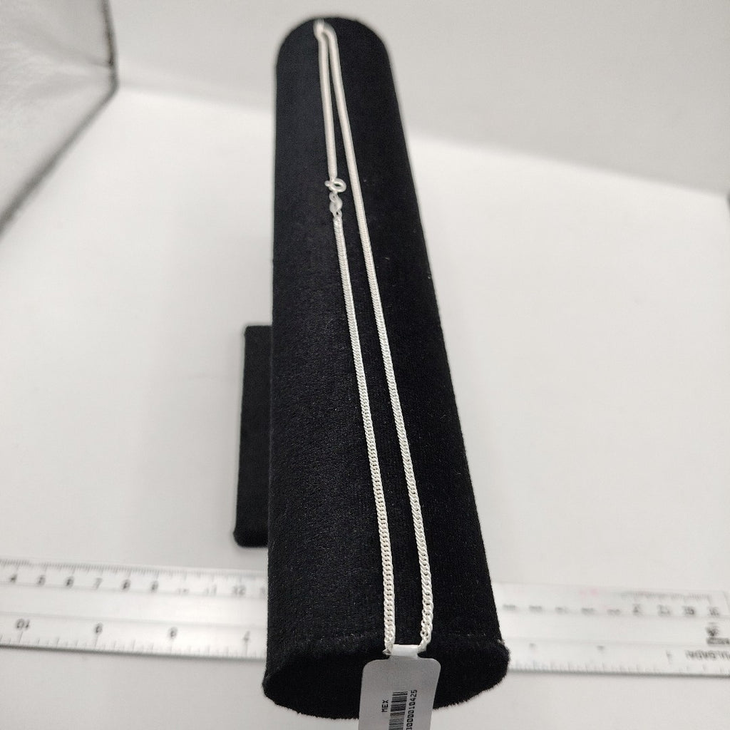 CADENA BARBADA PLATA .925 50 CM 4.12 GR (NUEVO)