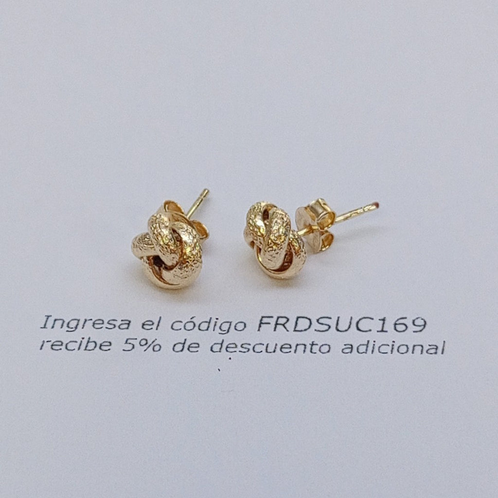 BROQUELES PAR ORO 14 K 1,10 GRMS (SEMINUEVO)