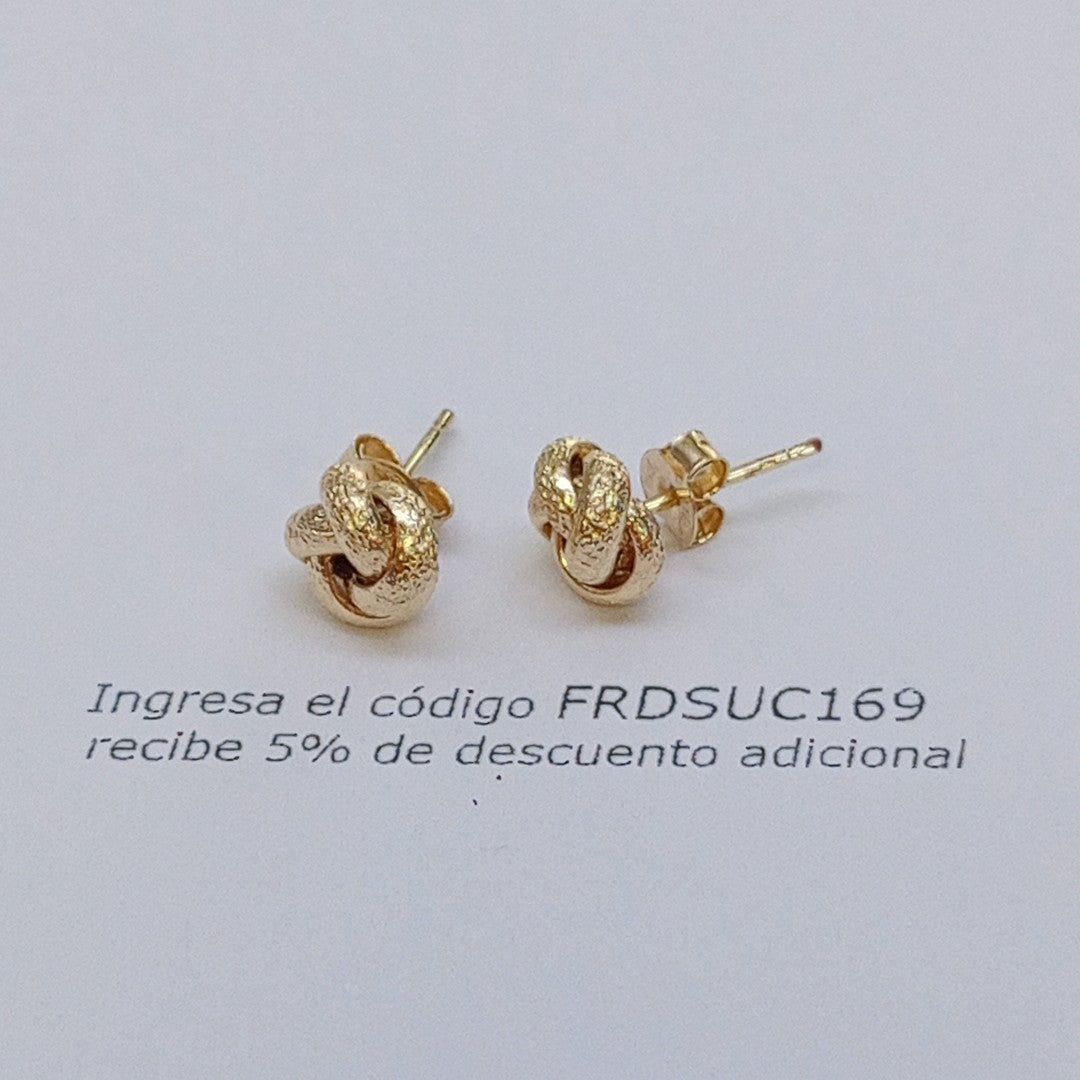 BROQUELES PAR ORO 14 K 1,10 GRMS (SEMINUEVO)