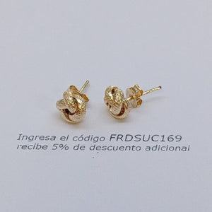 BROQUELES PAR ORO 14 K 1,10 GRMS (SEMINUEVO)