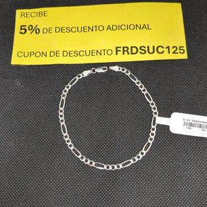 PULSERA 3X1 PLATA .925 21 CM 4.53 GR (NUEVO)