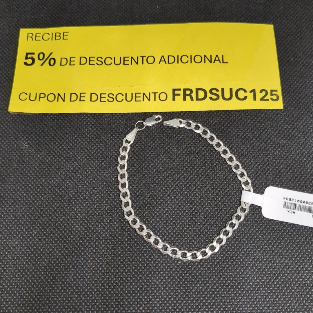 PULSERA BARBADA PLATA .925 18 CM 5.73 GR (NUEVO)