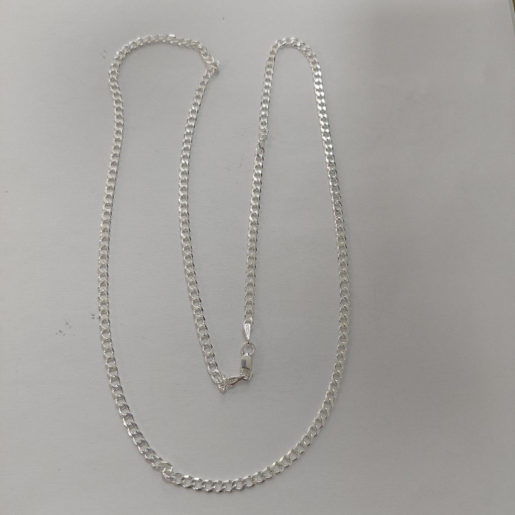 CADENA BARBADA PLATA .925 60 CM 9.52 GR (NUEVO)