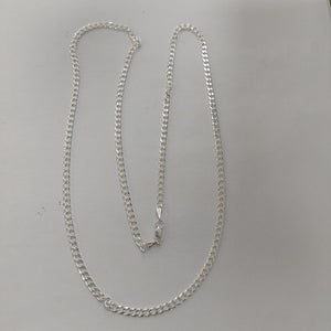 CADENA BARBADA PLATA .925 60 CM 9.52 GR (NUEVO)