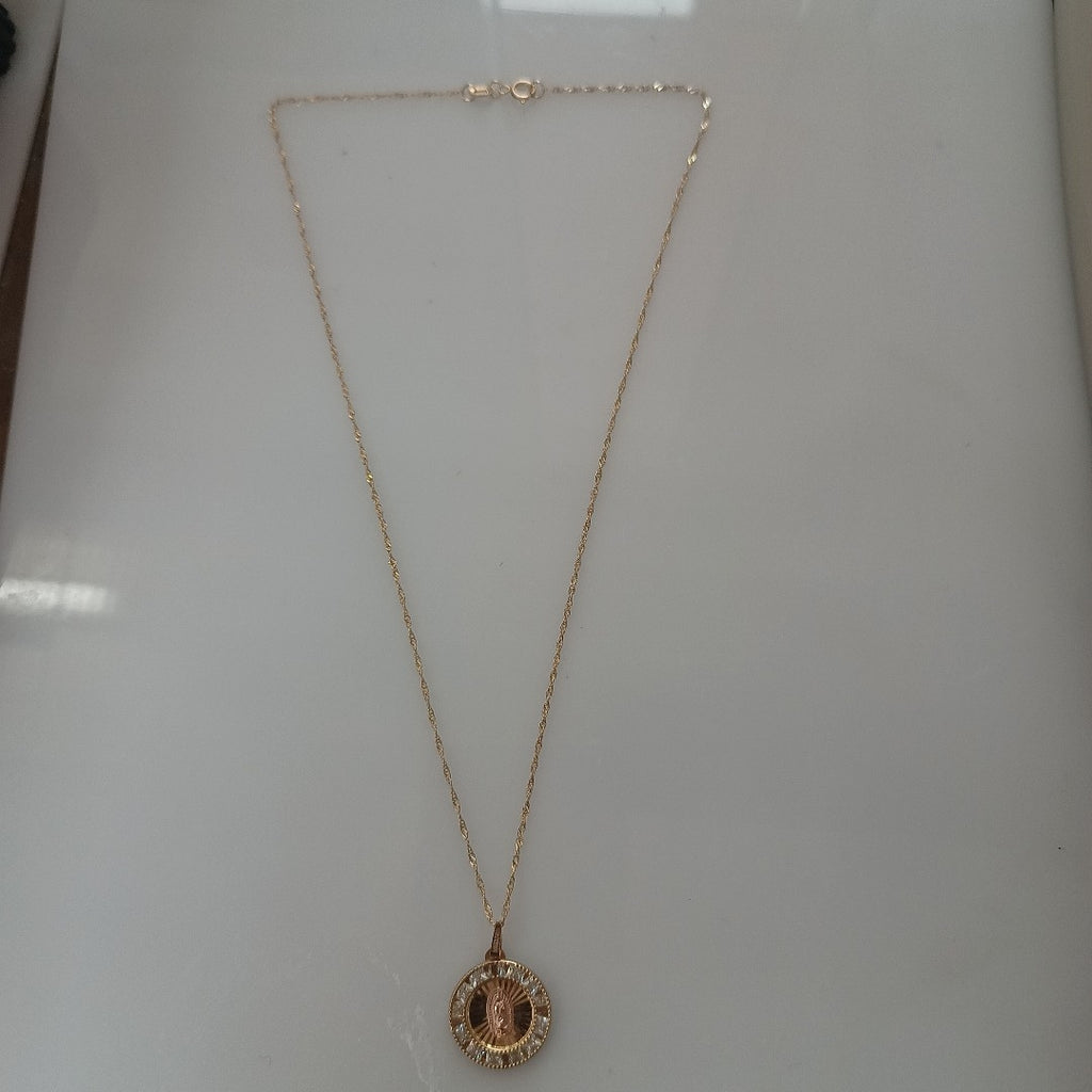 CADENA, DIJE ORO 10 K 2.5 GRMS (SEMINUEVO)