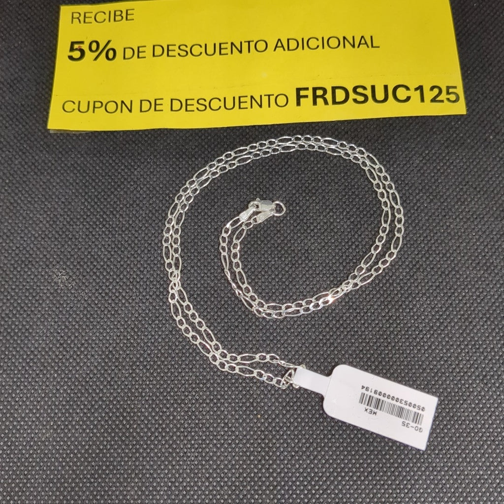 CADENA 3X1 PLATA .925 55 CM 4.33 GR (NUEVO)