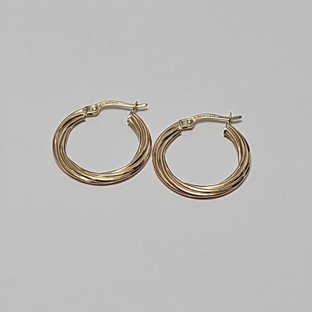 ARRACADAS ORO 14K 1.5 (NUEVO)