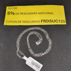CADENA 3X1 PLATA .925 60 CM 4.72 GR (NUEVO)
