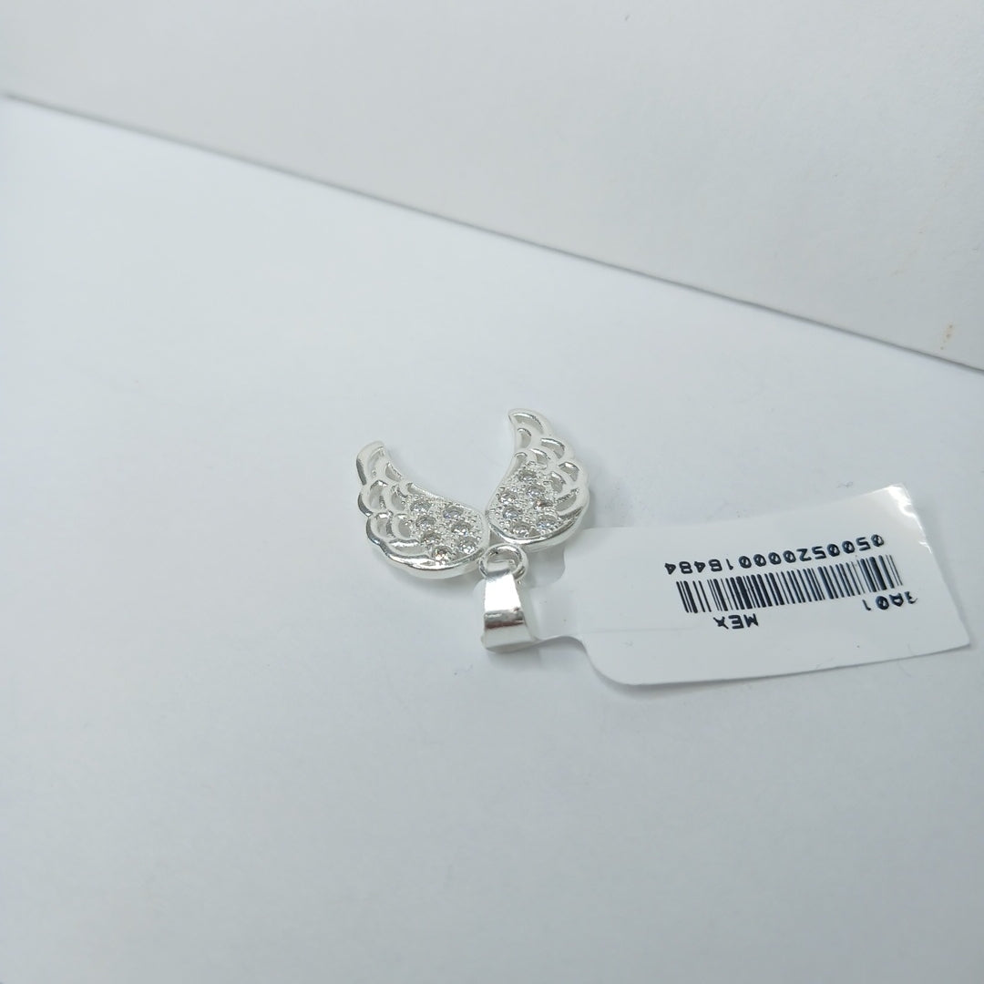DIJE ALAS C/CIRCONIAS PLATA .925 2.3 GR (NUEVO)