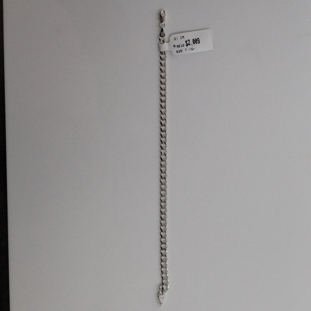 PULSERA BARBADA PLATA .925 21 CM 7.13 GR (NUEVO)