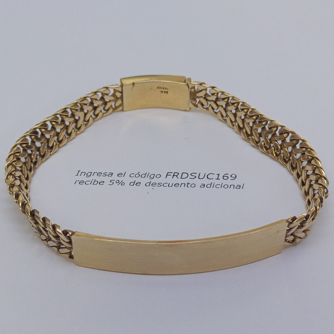 ESCLAVA ORO 14 K 27.6 GRMS (SEMINUEVO)