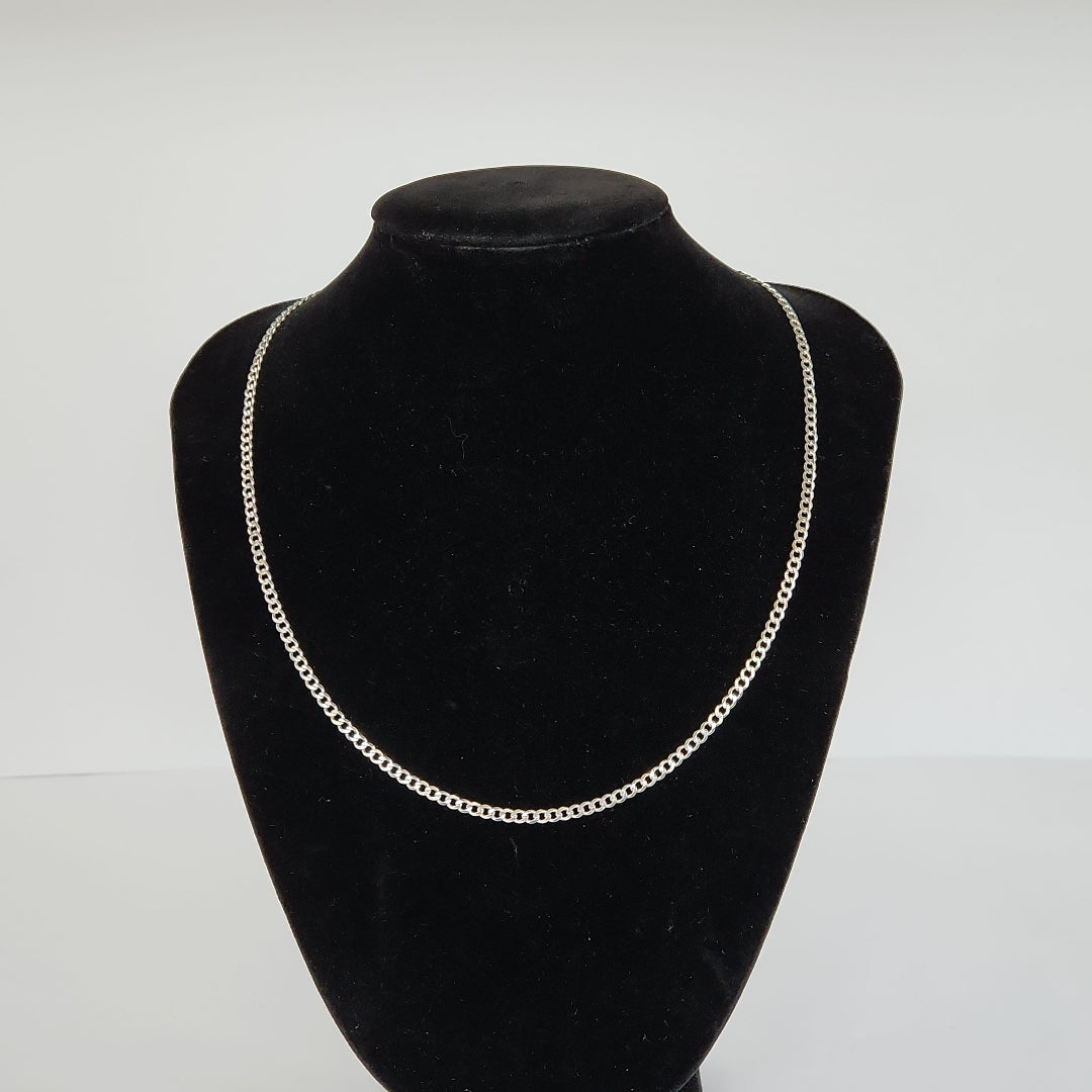 CADENA BARBADA PLATA .925 55 CM 8.22 GR (NUEVO)