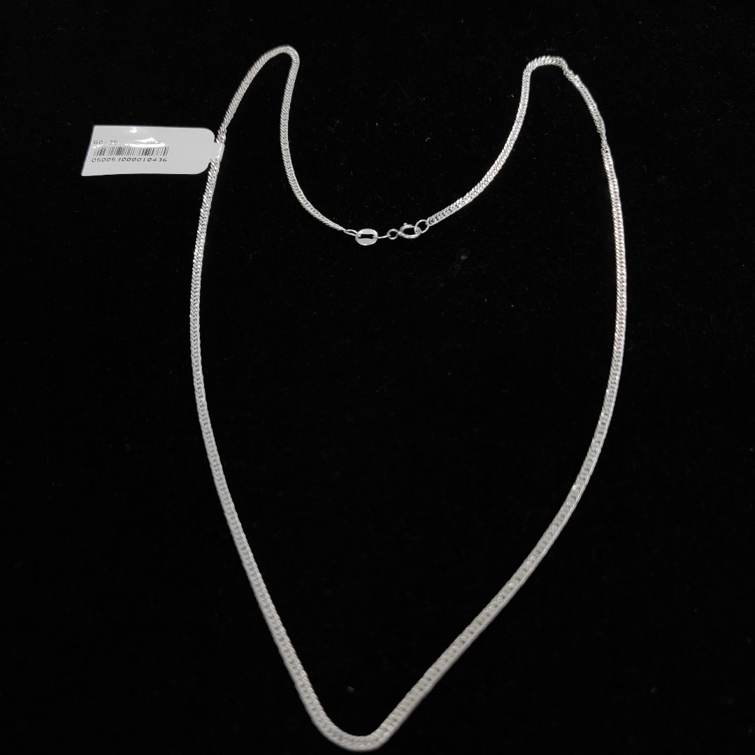 CADENA BARBADA PLATA .925 50 CM 4.12 GR (NUEVO)