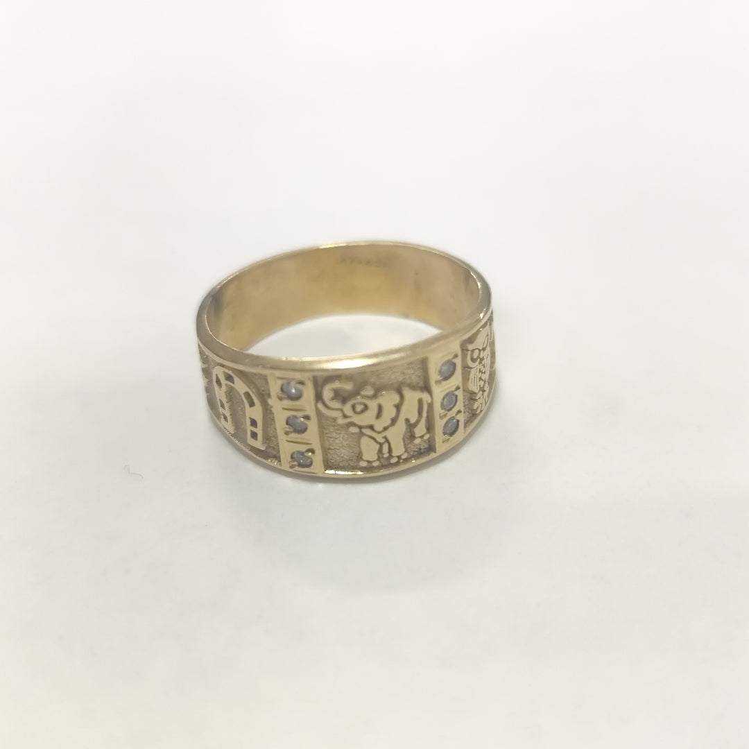 ARGOLLA DE LA SUERTE ORO 14 K 5.6 GRMS (SEMINUEVO)