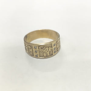 ARGOLLA DE LA SUERTE ORO 14 K 5.6 GRMS (SEMINUEVO)