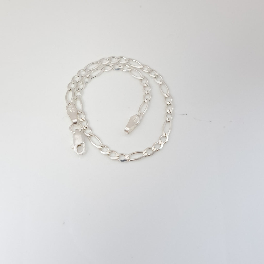 PULSERA TEJIDO 3X1 PLATA .925 21 CM 3.2 GR (NUEVO)