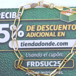PULSERA TEJIDO ESLABONES 4G 18 CM (NUEVO)