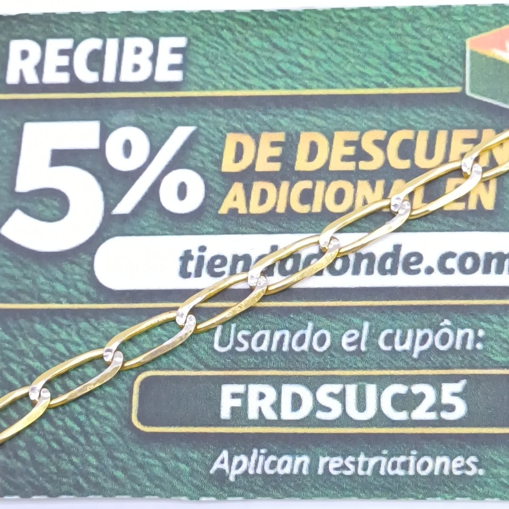 PULSERA TEJIDO ESLABONES 3.9G 18 CM (NUEVO)