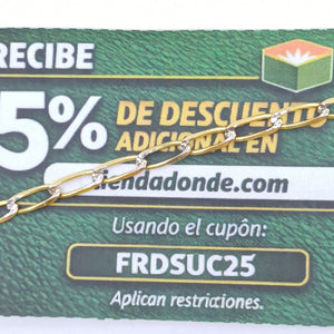 PULSERA TEJIDO ESLABONES 4G 18 CM (NUEVO)
