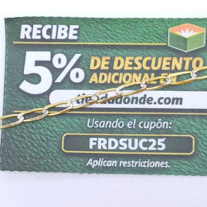 PULSERA TEJIDO ESLABONES 3.8G 18 CM (NUEVO)