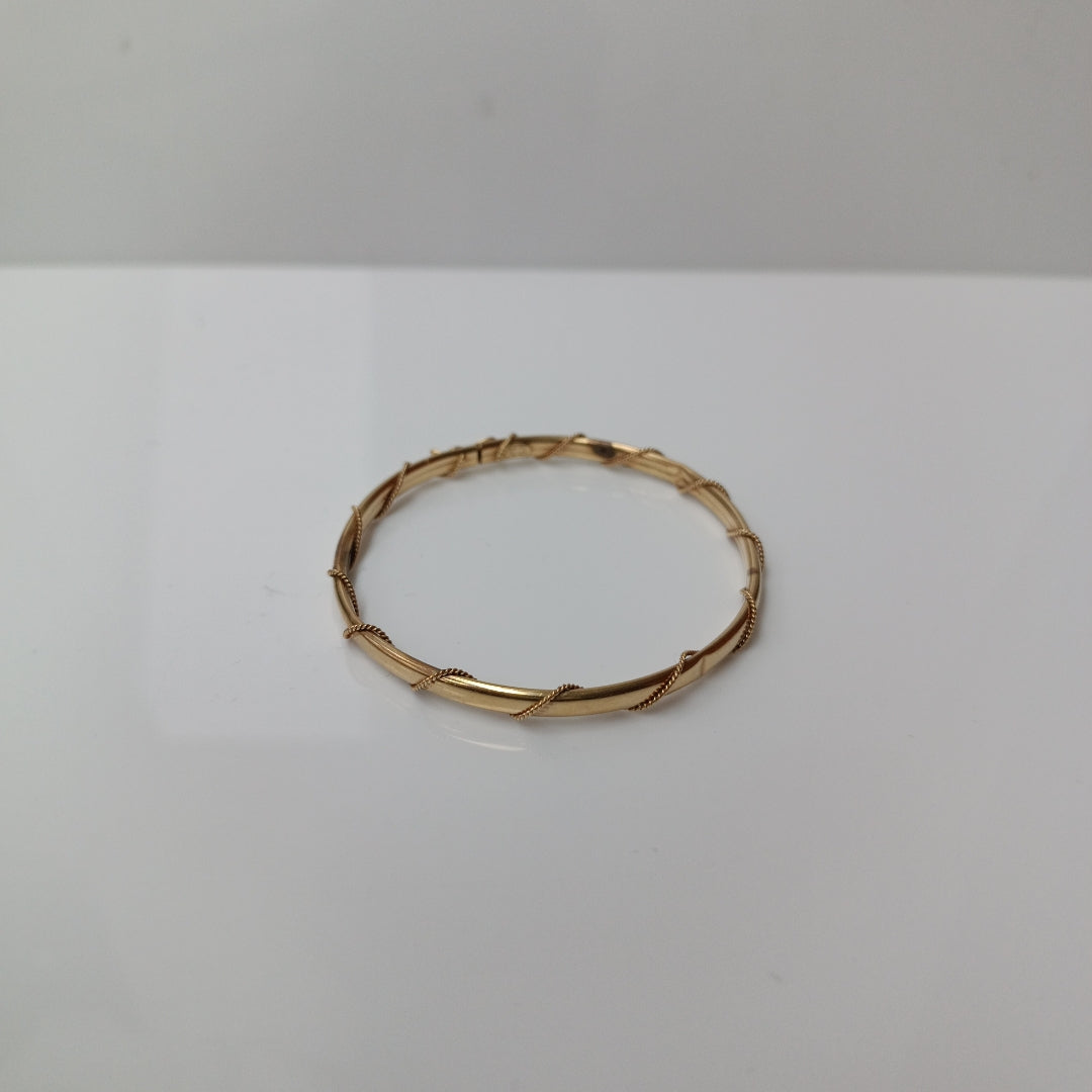 PULSERA RIGIDA ORO 14 K 5.6 GRMS (SEMINUEVO)