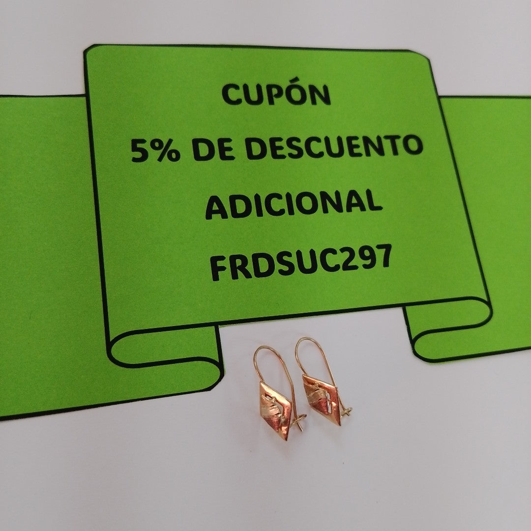 ARETES PAR ORO 10 K 0,90 GRMS (SEMINUEVO)