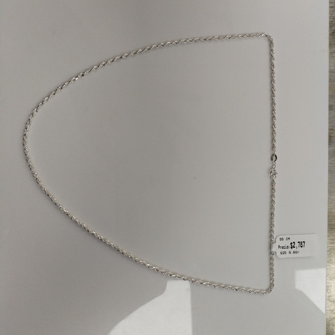 CADENA TORZAL PLATA .925 55 CM 9.62 GR (NUEVO)