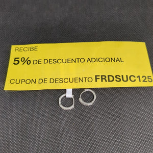 ARRACADAS C/CIRCONIAS PLATA .925 2.5 GR (NUEVO)