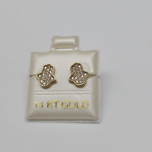 BROQUELES ORO 14K 1.3 (NUEVO)