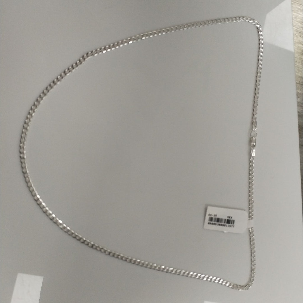 CADENA BARBADA PLATA .925 55 CM 8.02 GR (NUEVO)