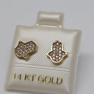 BROQUELES ORO 14K 1.3 (NUEVO)