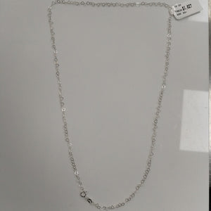 CADENA CORAZONES PLATA .925 60 CM 3.02 GR (NUEVO)