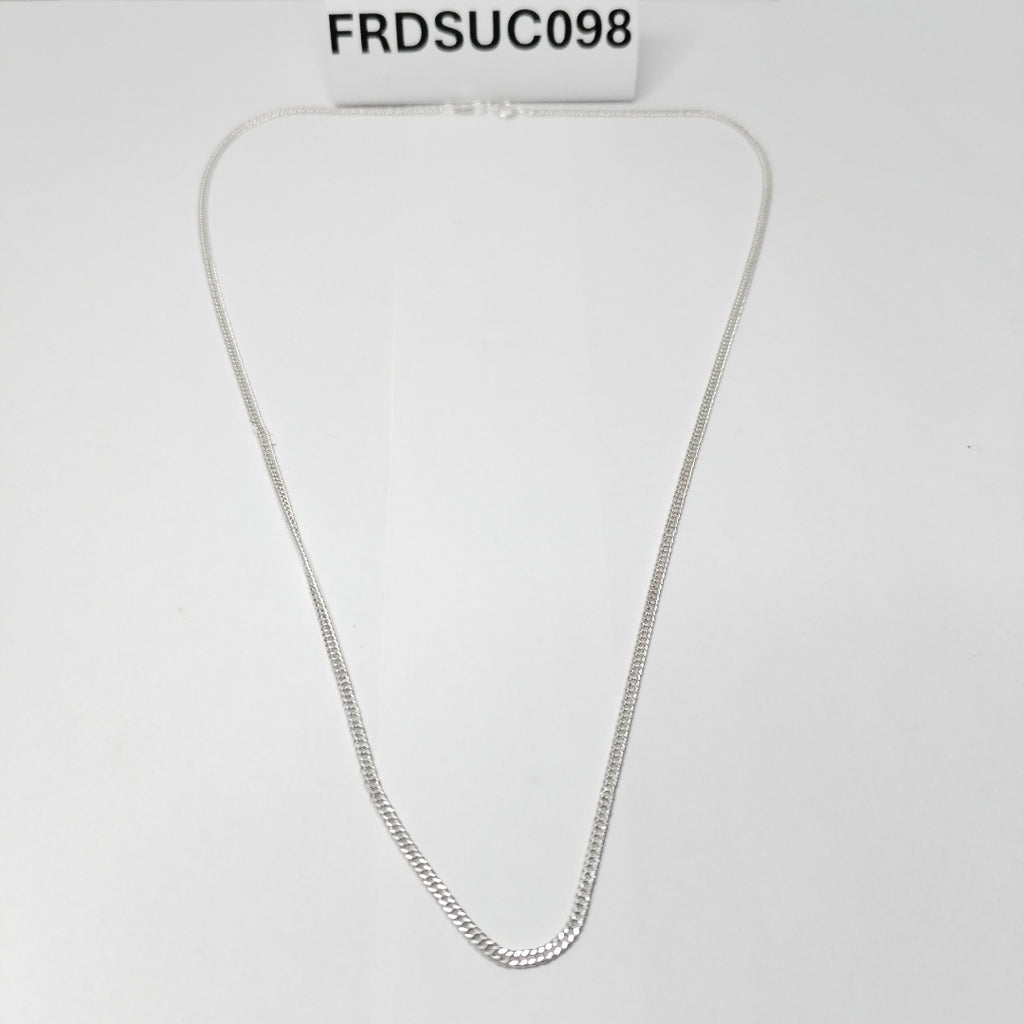CADENA BARBADA PLATA .925 50 CM 4.12 GR (NUEVO)