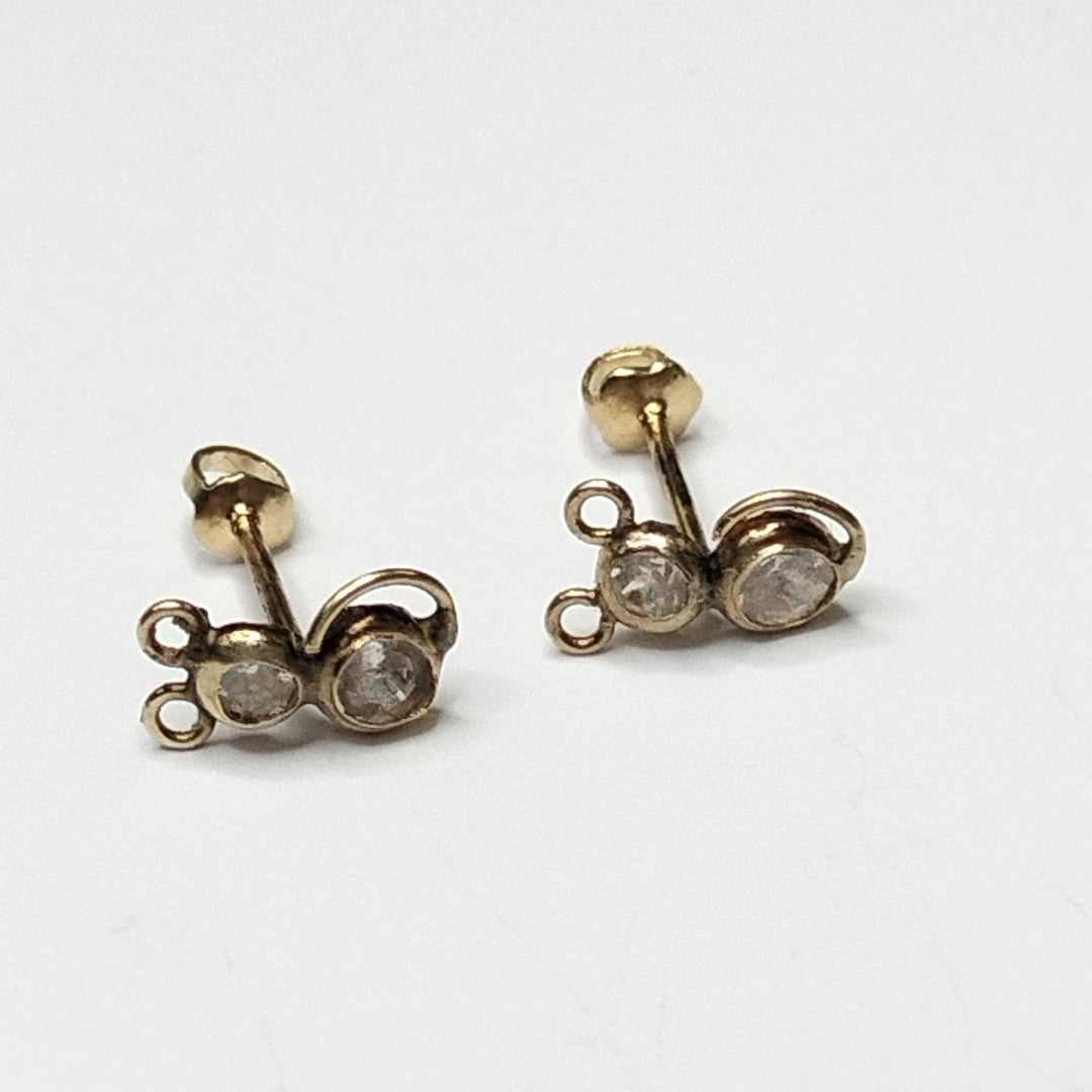 BROQUELES PAR ORO 14 K 0.5 GRMS (SEMINUEVO)