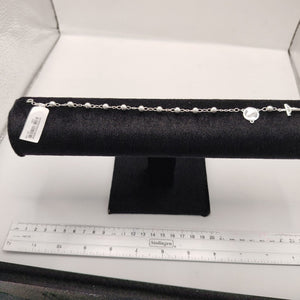 PULSERA TIPO ROSARIO PLATA .925 18 CM 4.02 GR (NUEVO)