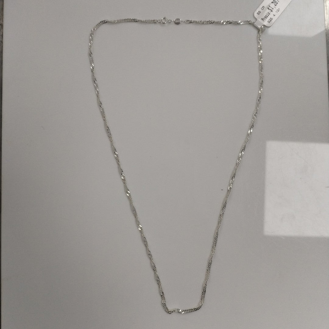 CADENA MEDIO TZL PLATA .925 55 CM 4.12 GR (NUEVO)