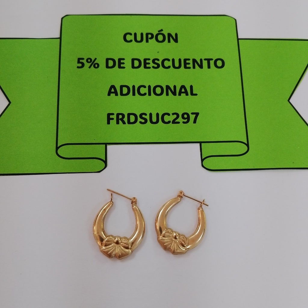 ARRACADAS PAR ORO 14 K 2,30 GRMS (SEMINUEVO)