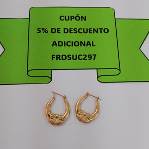 ARRACADAS PAR ORO 14 K 2,30 GRMS (SEMINUEVO)