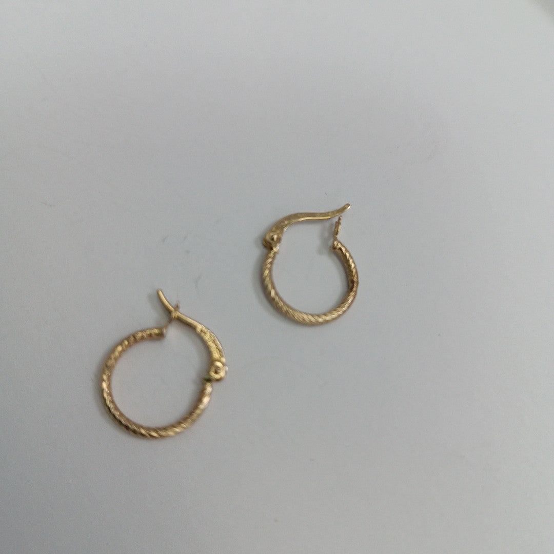 ARRACADAS PAR ORO 14 K 0.9 GRMS (SEMINUEVO)