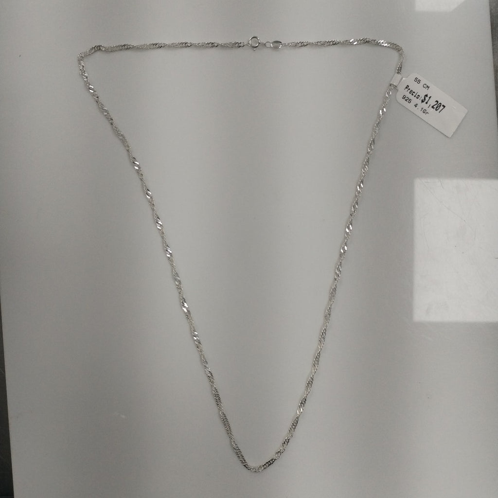 CADENA MEDIO TZL PLATA .925 55 CM 4.12 GR (NUEVO)