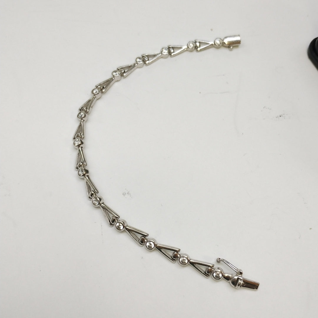 PULSERA ORO BLANCO 14 K 11,70 GRMS (SEMINUEVO)