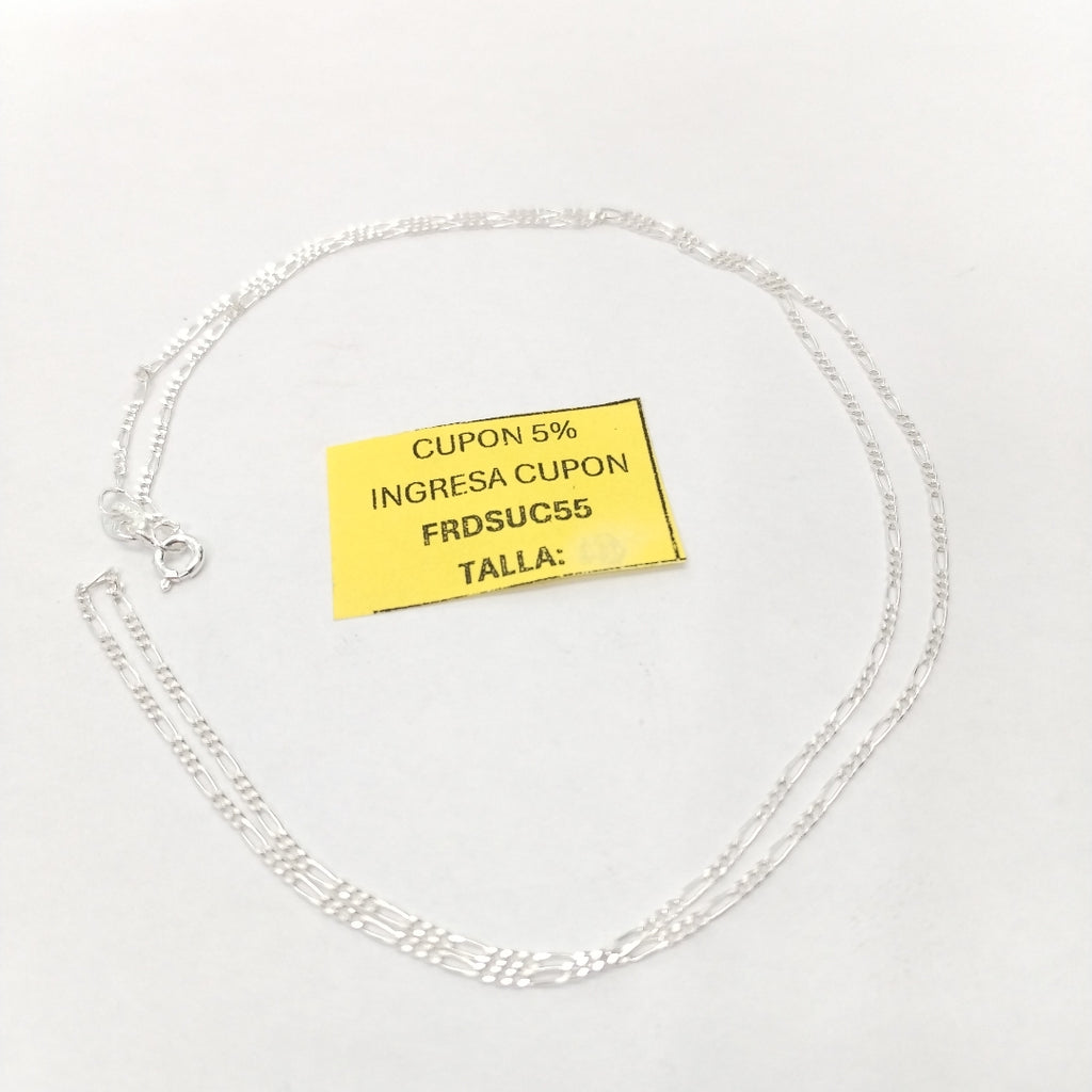 CADENA TEJIDO 3X1 PLATA .925 55 CM 2.2 GR (NUEVO)
