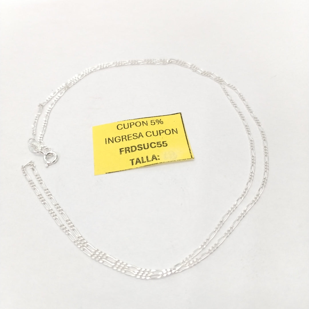 CADENA TEJIDO 3X1 PLATA .925 55 CM 2.2 GR (NUEVO)