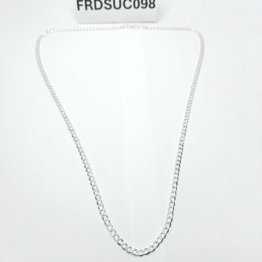 CADENA BARBADA PLATA .925 50 CM 6.52 GR (NUEVO)