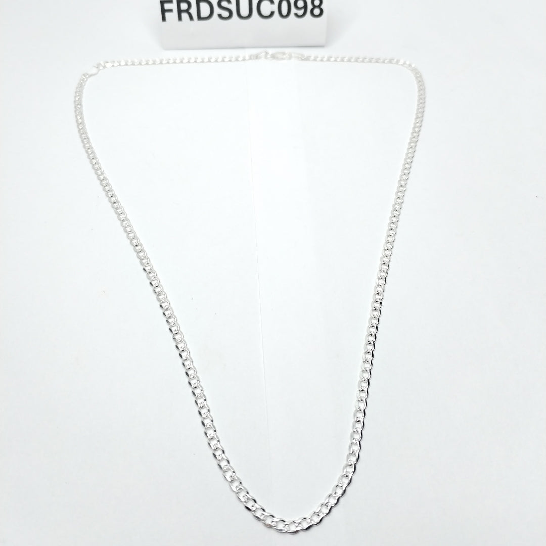 CADENA BARBADA PLATA .925 50 CM 6.52 GR (NUEVO)