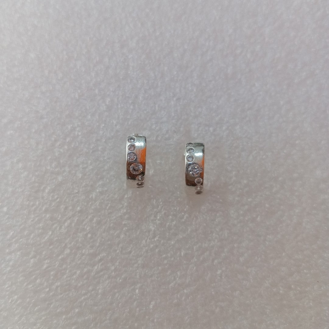 ARRACADAS C/CIRCONIAS PLATA .925 2.4 GR (NUEVO)