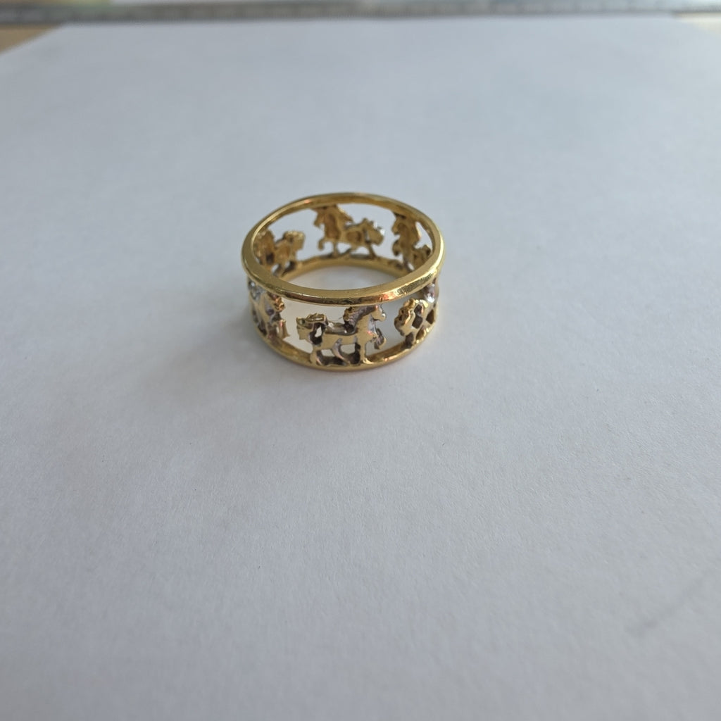 ARGOLLA DE LA SUERTE ORO 14 K 5 GRMS (SEMINUEVO)