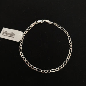PULSERA TEJIDO 3X1 PLATA .925 21 CM 3.2 GR (NUEVO)