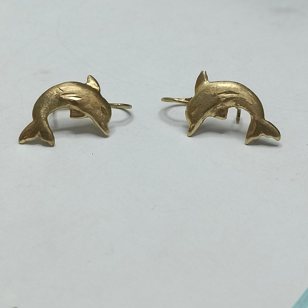 ARETES PAR ORO 10 K 1,10 GRMS (SEMINUEVO)